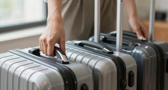 adjustable luggage handle heights