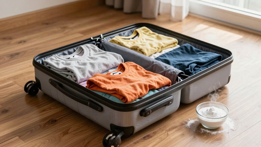 airing and deodorizing luggage