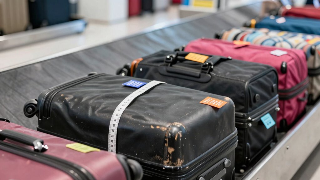 airline luggage size variations