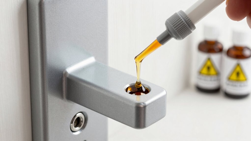 apply lubricant carefully evenly