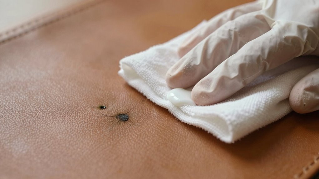 avoid harsh chemicals and over wetting