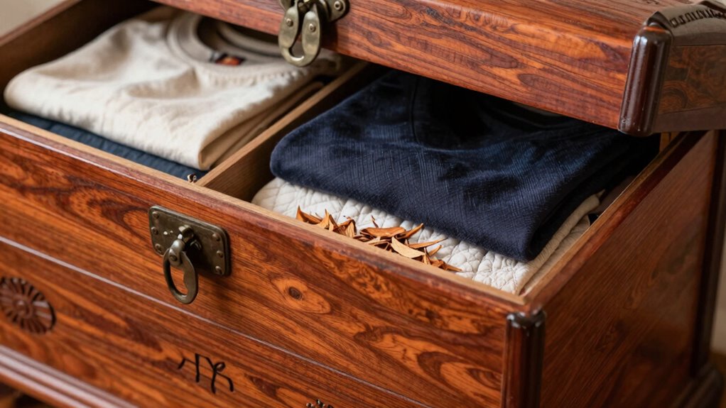 avoid overstuffing cedar chest