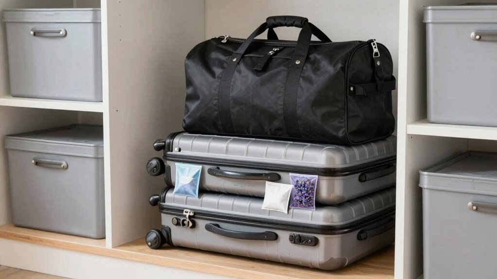 avoid storing damp luggage