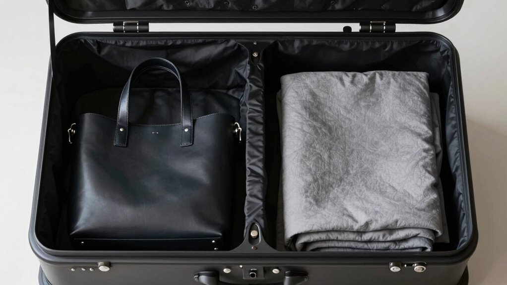 calm organized vintage trunk