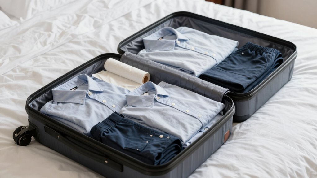 careful folding prevents wrinkles