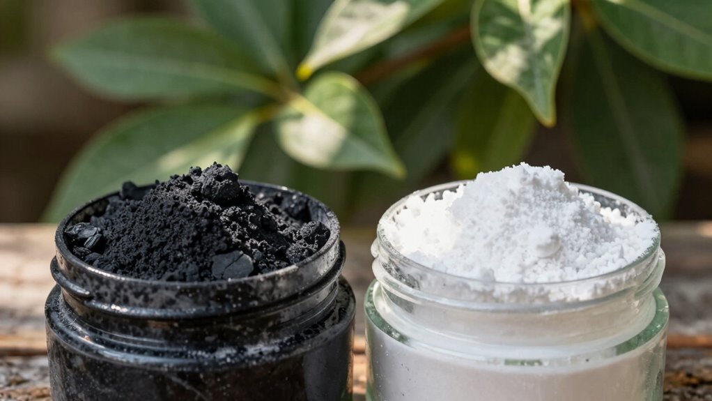 charcoal and baking soda odors