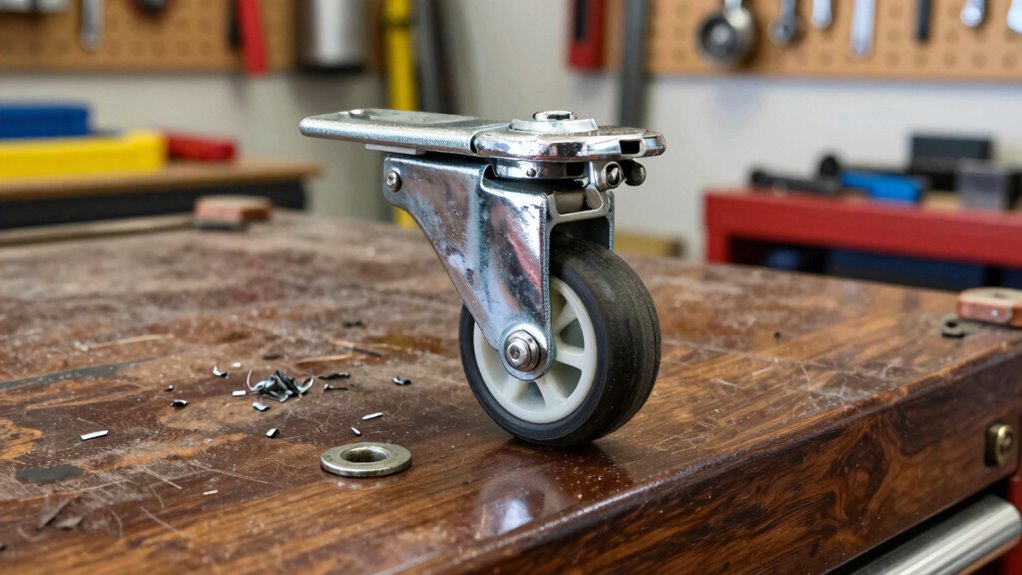 check caster wear signs