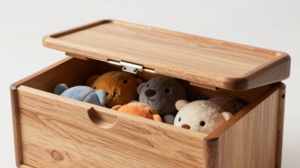 child safety hinge features