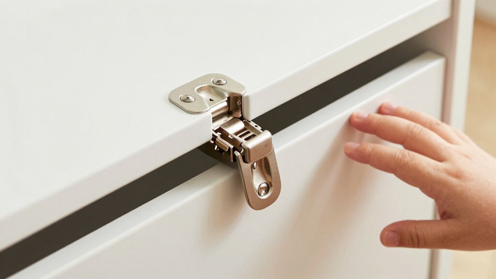 childproof soft close hinges