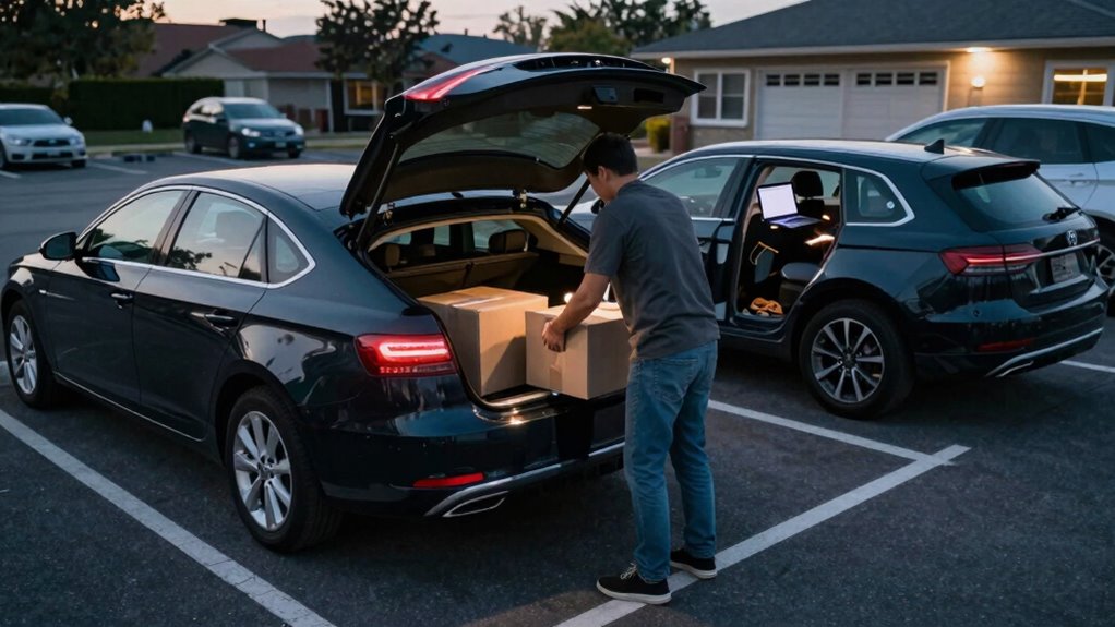 choose well lit visible parking