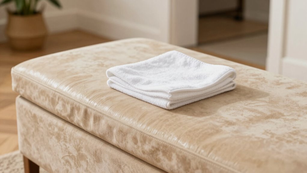 clean protect blot gently