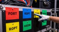 color coded stage labels