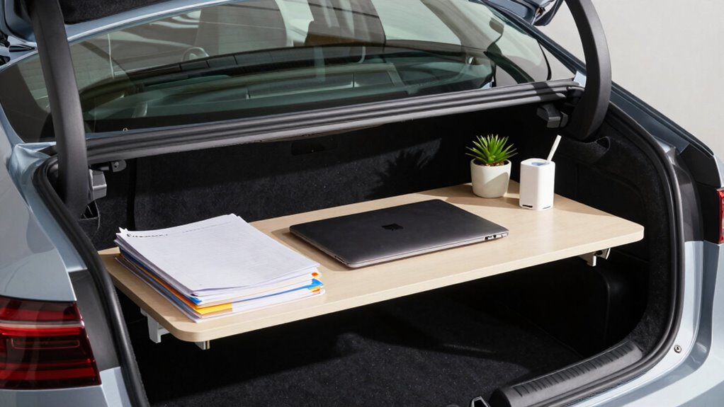 cozy mobile workspace setup