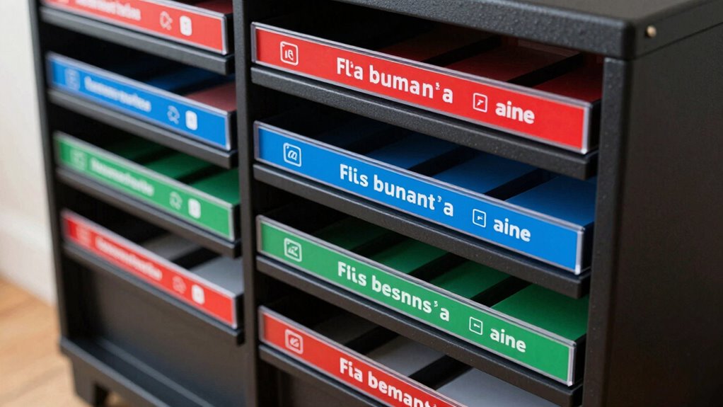 creative colorful eye catching labels