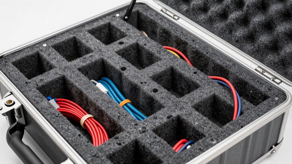 custom foam cable compartments
