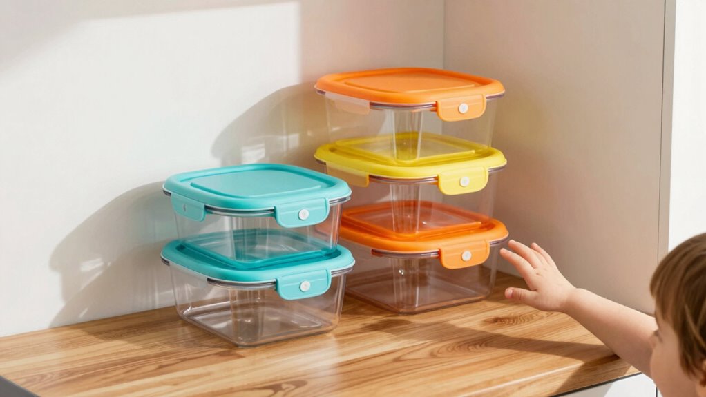decorative labeled child safe storage