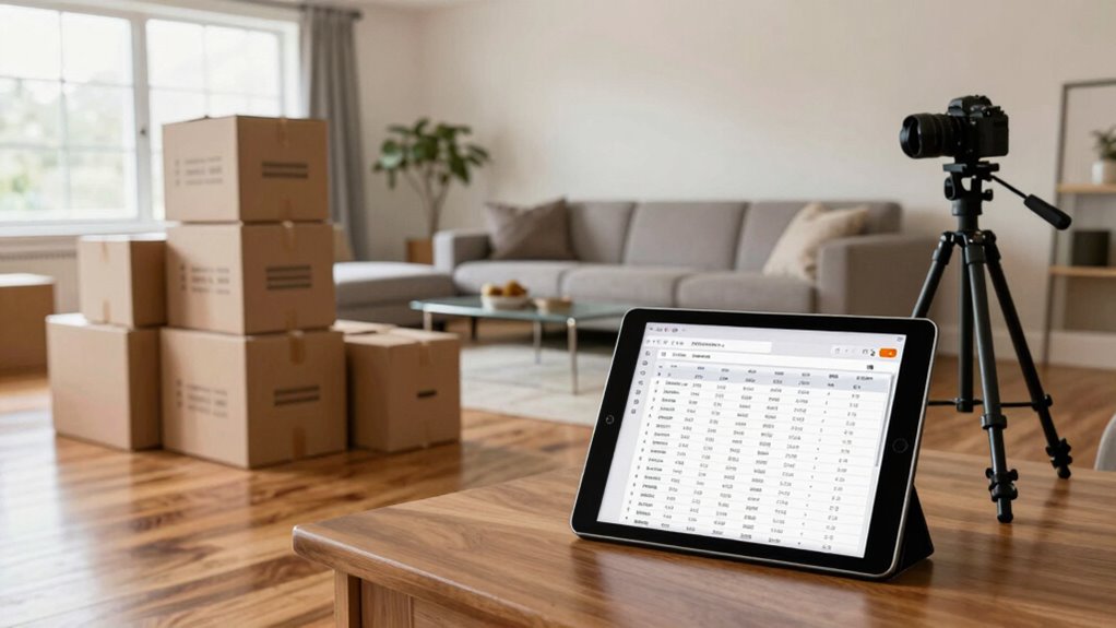 document large room items efficiently