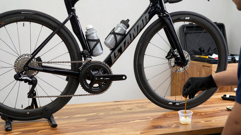 drain fluids before travel