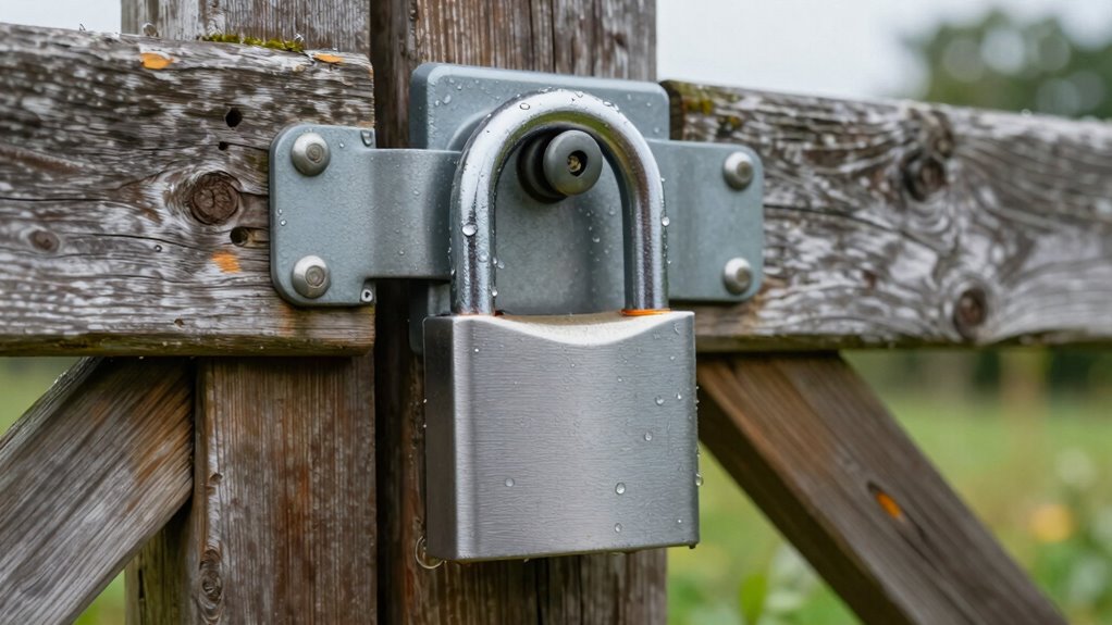 durable weather resistant lock materials
