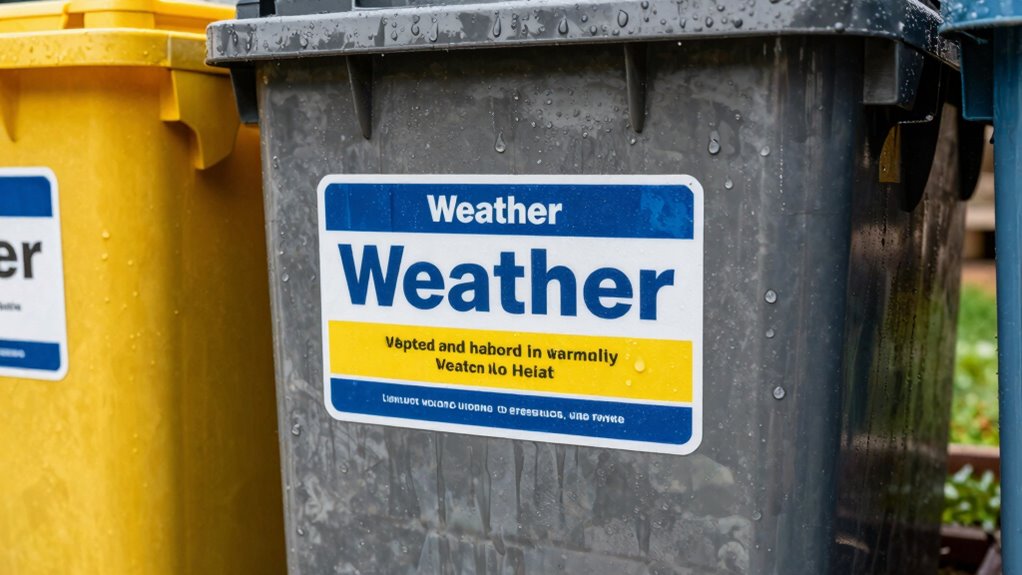 durable weatherproof waste labels