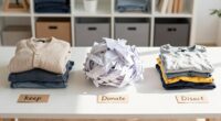 effective three pile donation sorting