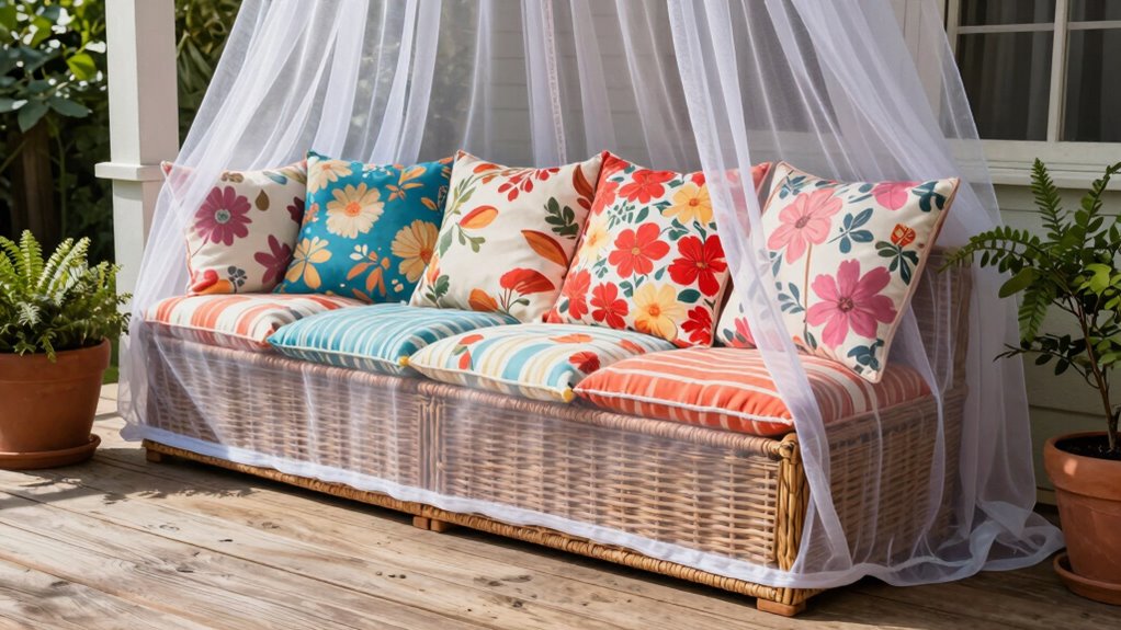 ensure cushions stay dry