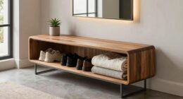 entryway storage bench sizing
