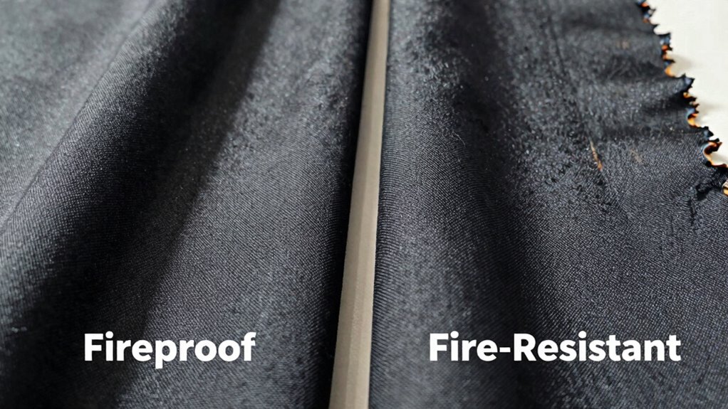 fireproof vs fire resistant materials