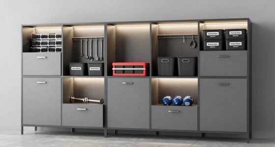garage storage with locks