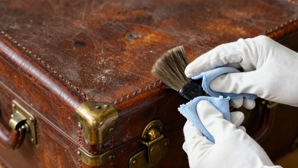 gentle cleaning preserves vintage patina