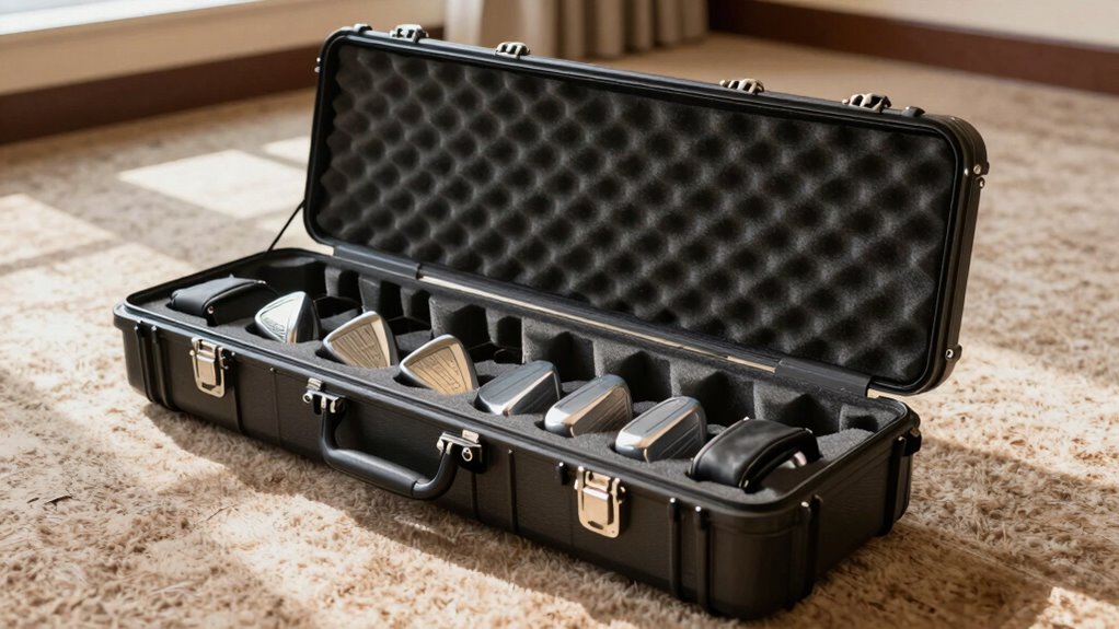 handle clubs carefully during transit