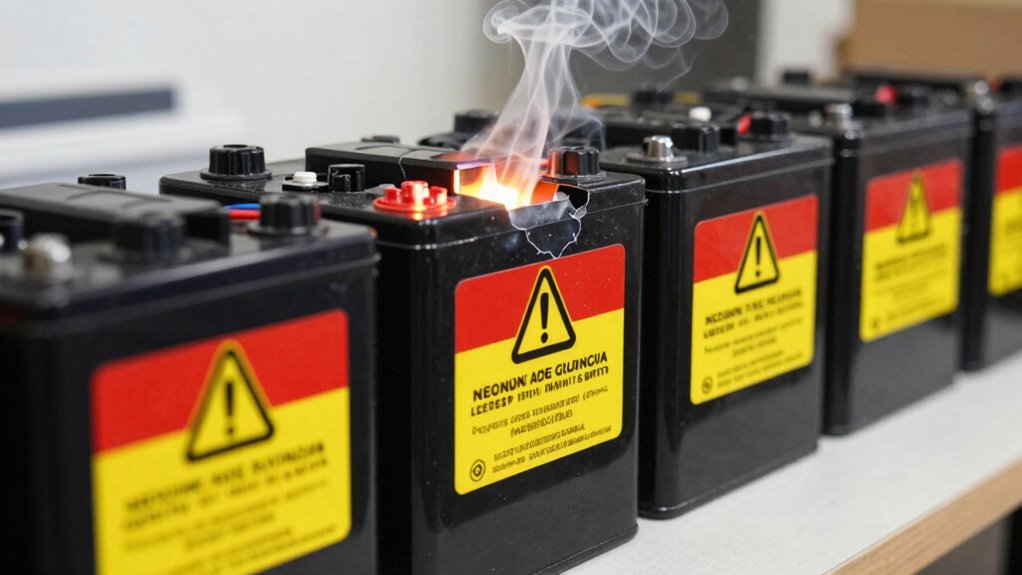 handle damaged batteries safely