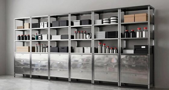 heavy duty shelving with drawers