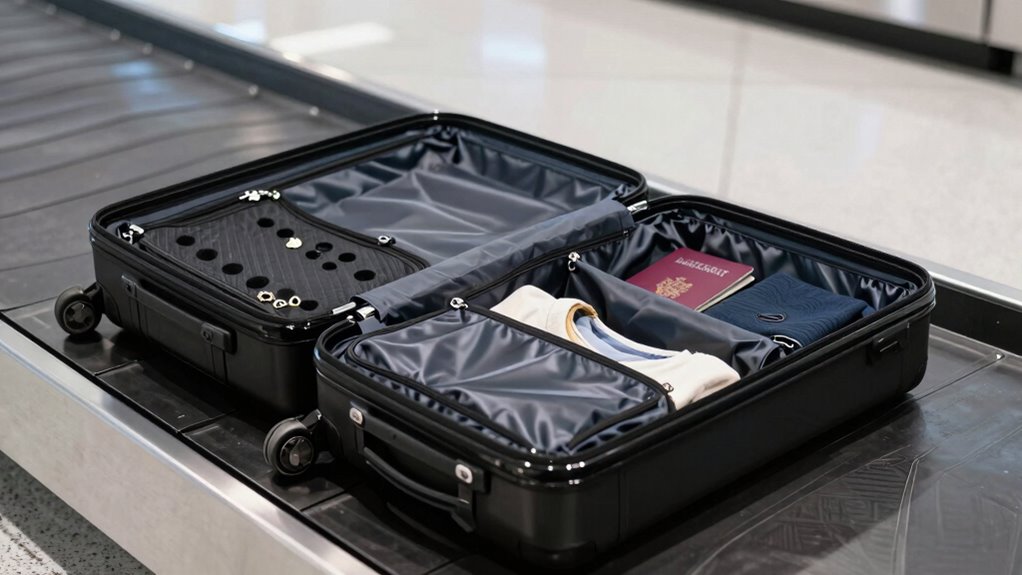 hidden compartments in luggage