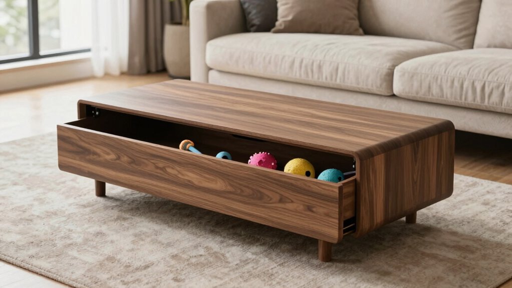 hidden stylish pet toy storage