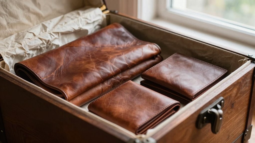 keep leather dry and ventilated