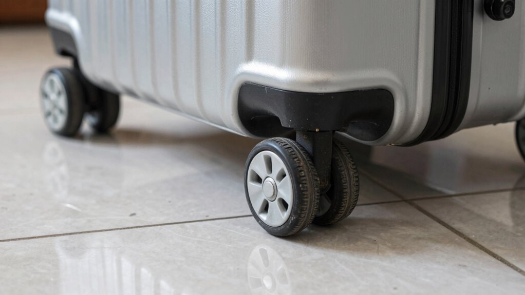 keep suitcase wheels well maintained