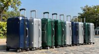 large wheeled travel trunks