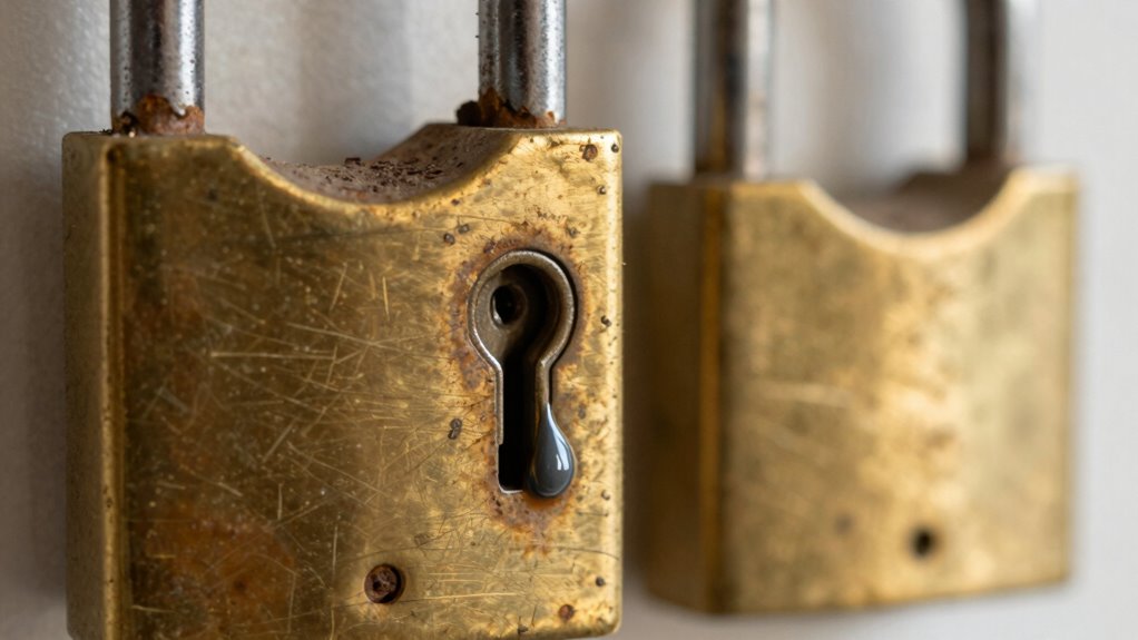 lock sticking and corrosion