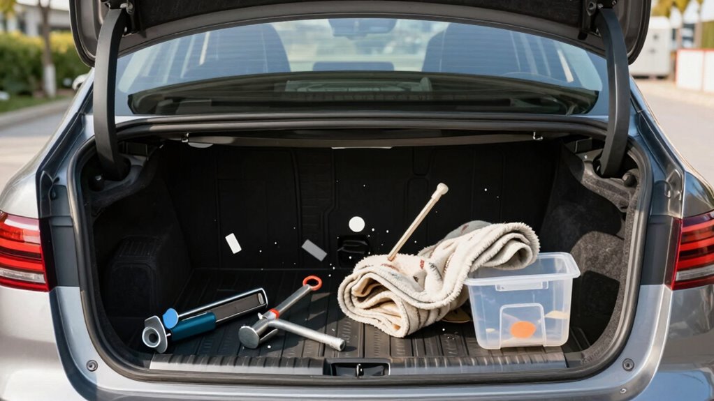 loose trunk items hazard