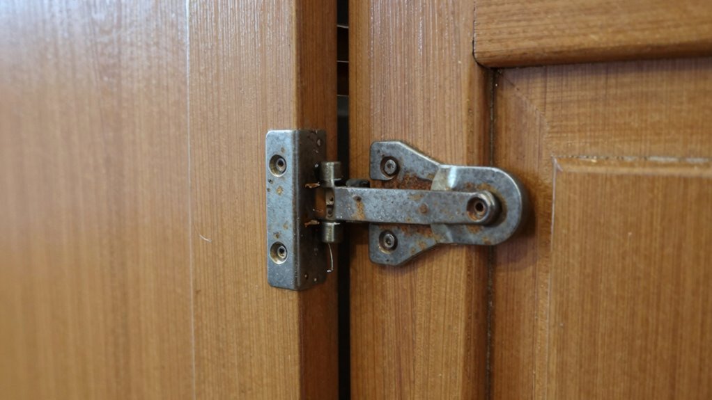 lubricate or replace hinges