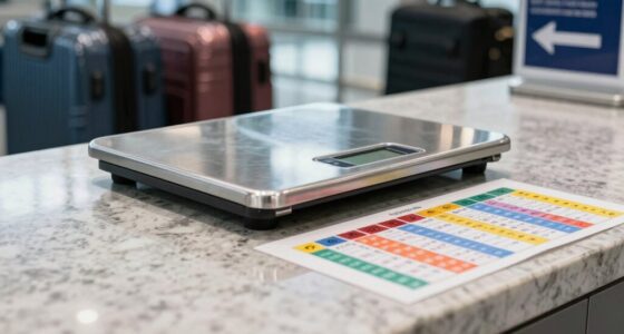 luggage size regulations chart