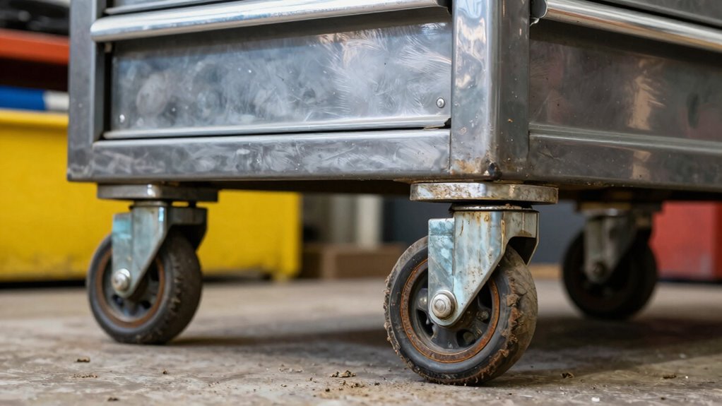 maintain casters for smooth operation