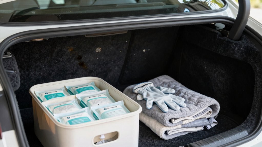 maintain clean dry ventilated trunk