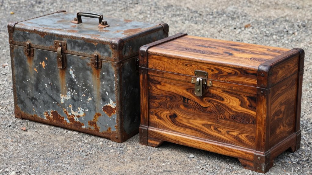 metal versus wood trunks