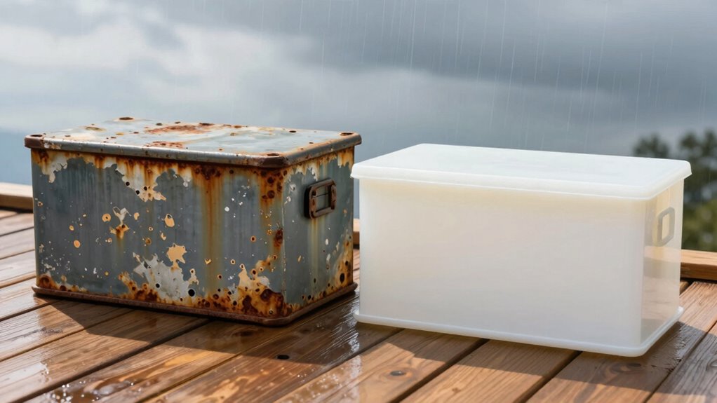 metal withstands weather better