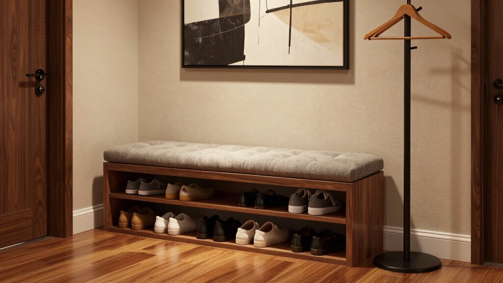 optimal entryway storage placement