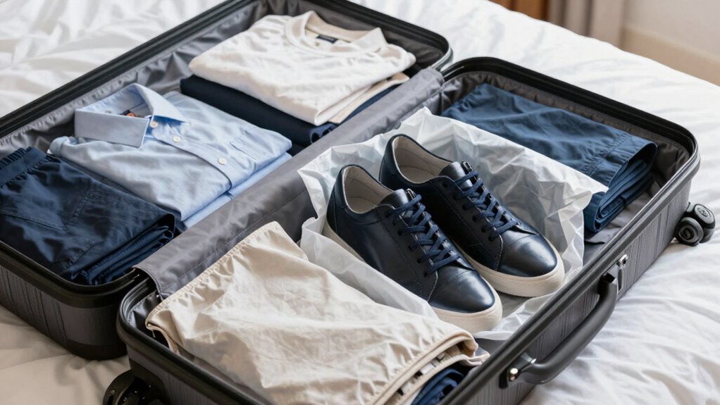 optimize packing with shoes