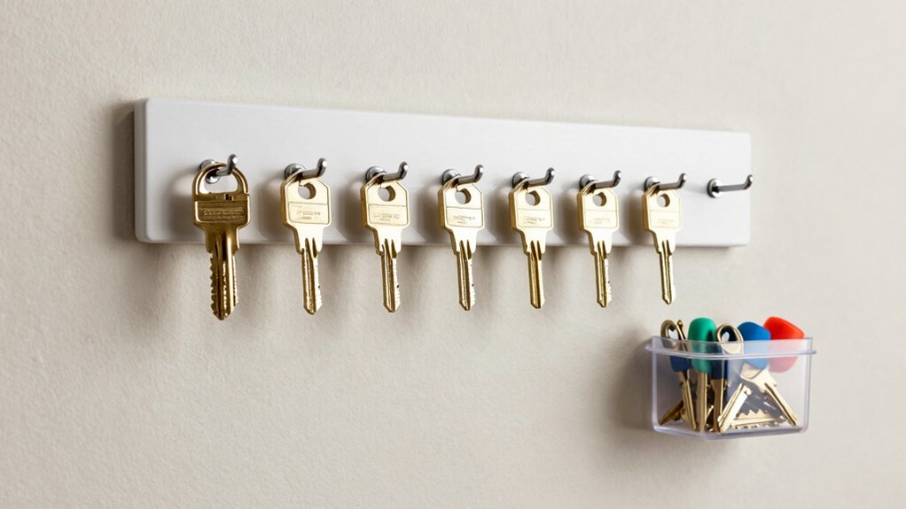 organize and secure spare keys