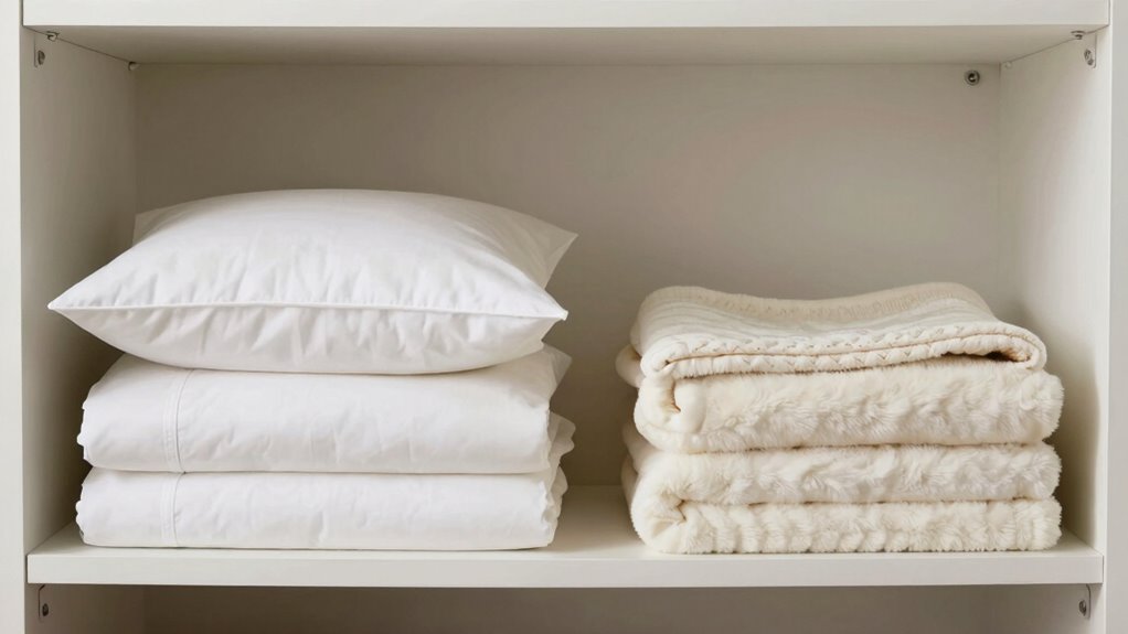 organize bedding for clarity